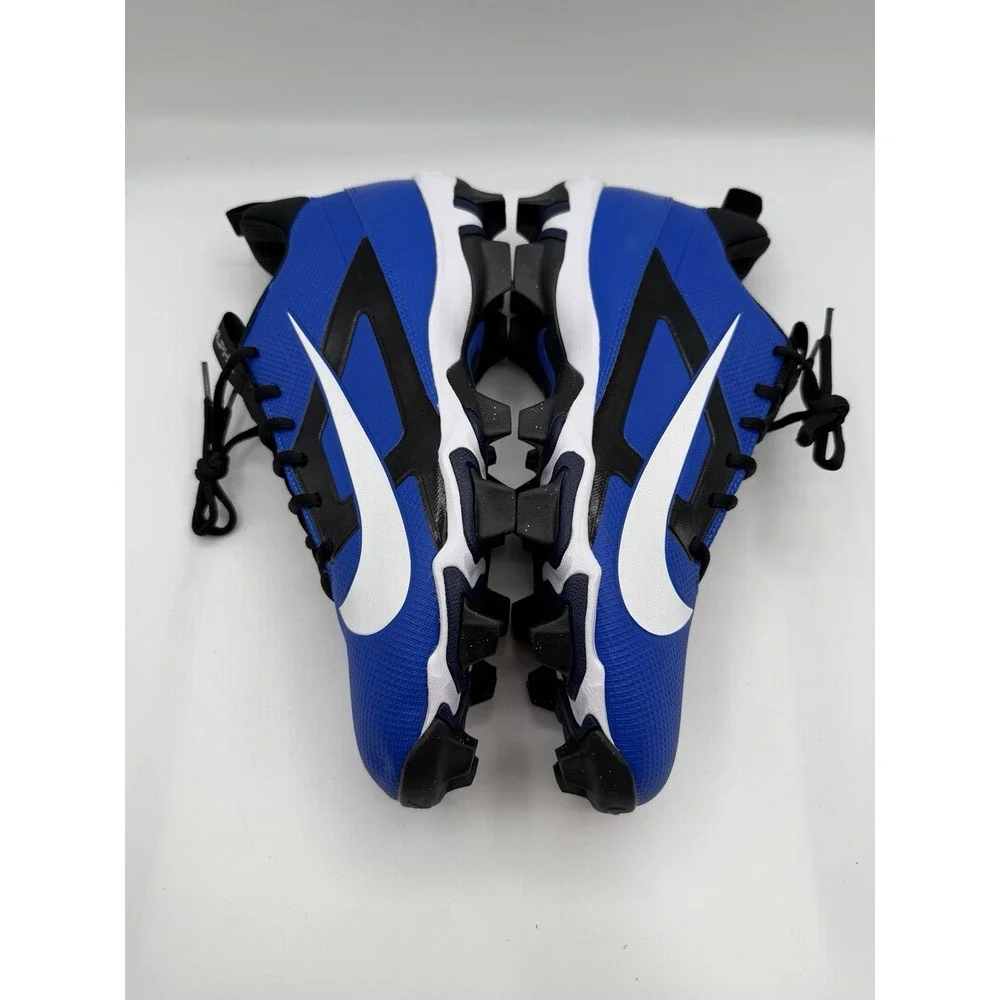 Nike Alpha Menace 4 Shark Football Cleats,Men's 11, Blue/Black/White,FN0028-400